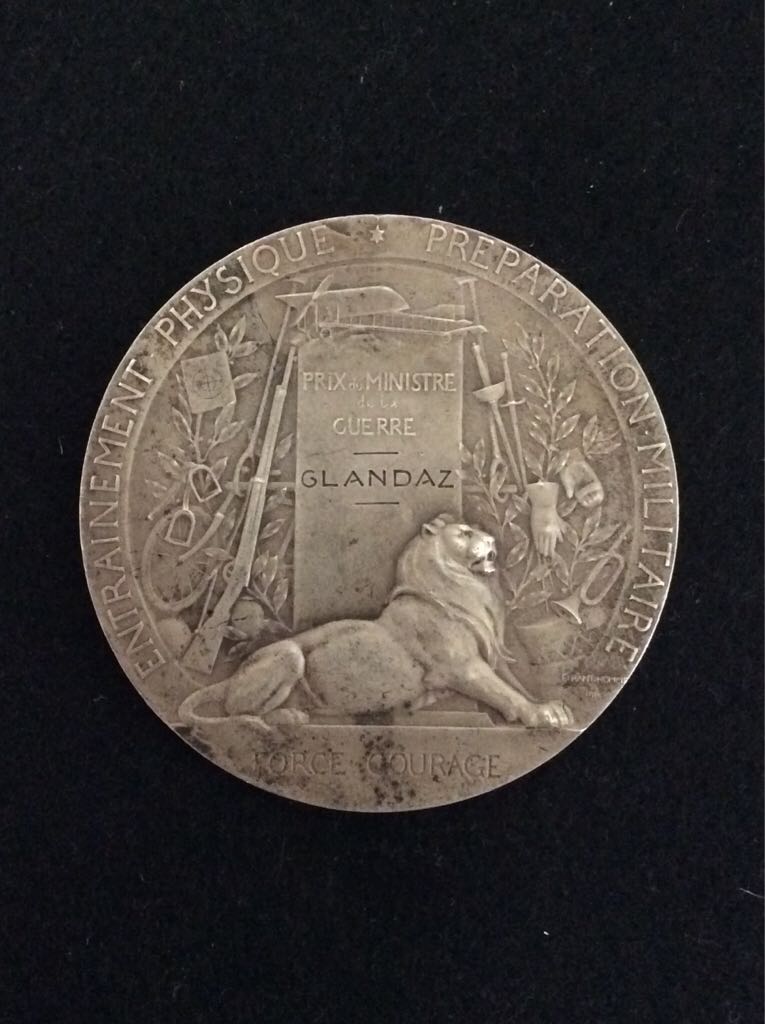 French War Office Military Preparation Medal  coin collectible - Main Image 2