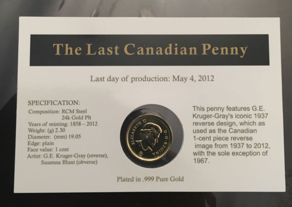 2012 Canada 1 Cent  coin collectible - Main Image 2