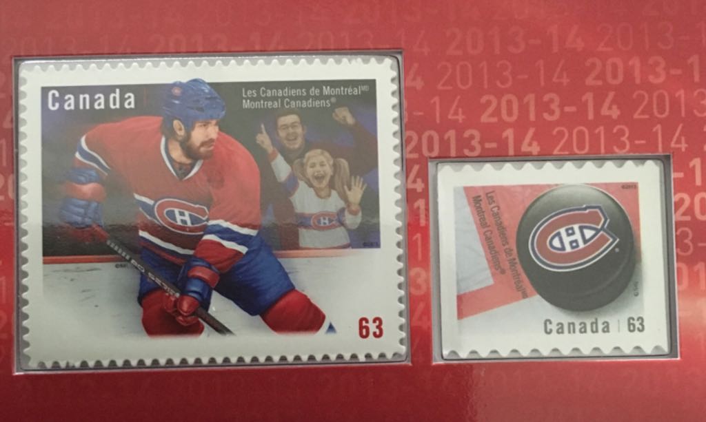 Ensemble Timbres Et Pièce Canadiens De Montréal  coin collectible - Main Image 2