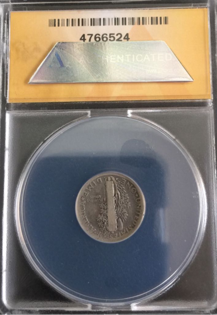 1916 D Mercury Dime  coin collectible - Main Image 2