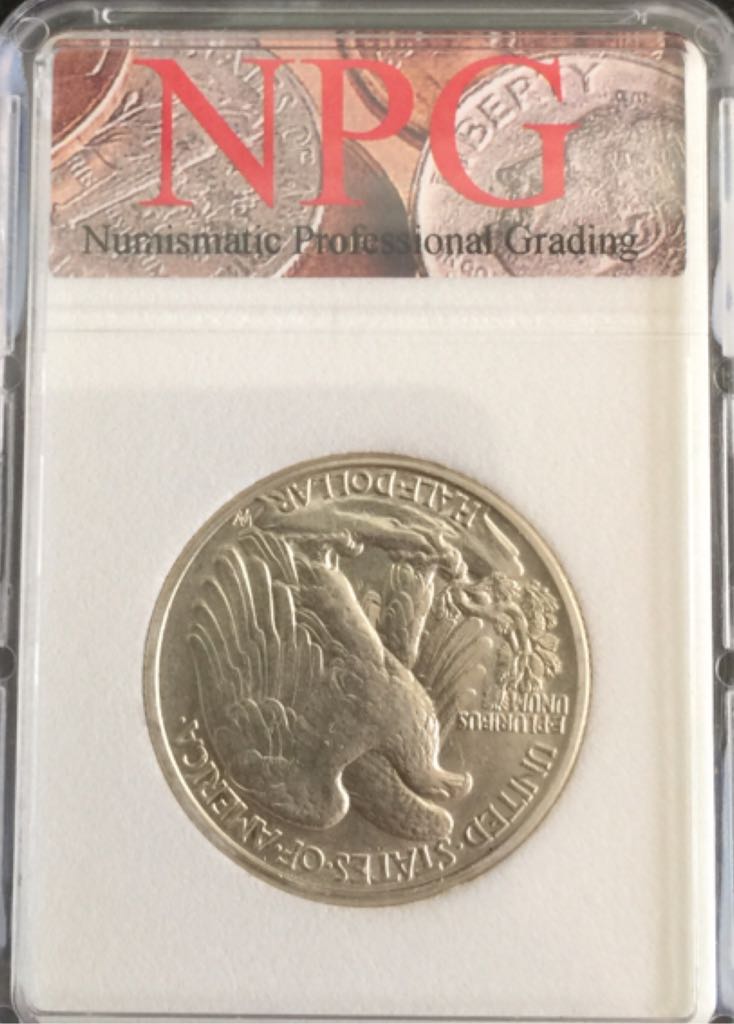 1943 P Walking Liberty half dollor  coin collectible - Main Image 2