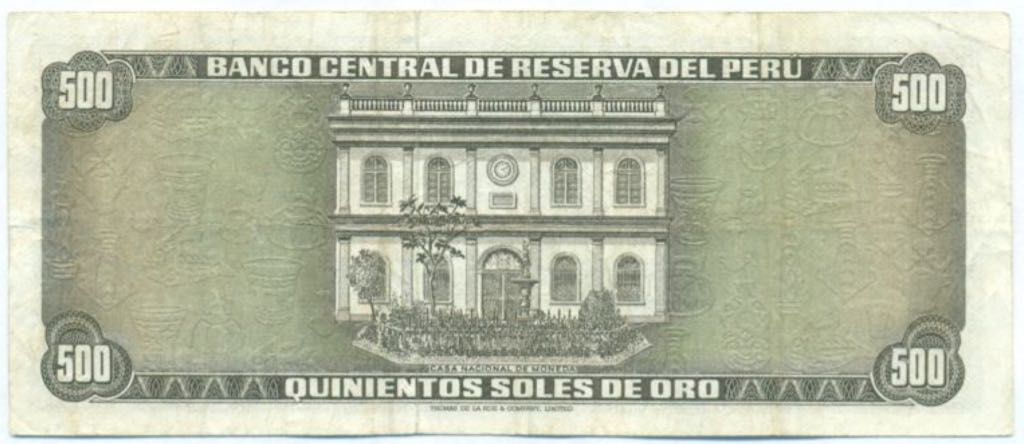Quinientos Soles De Oro  coin collectible - Main Image 2
