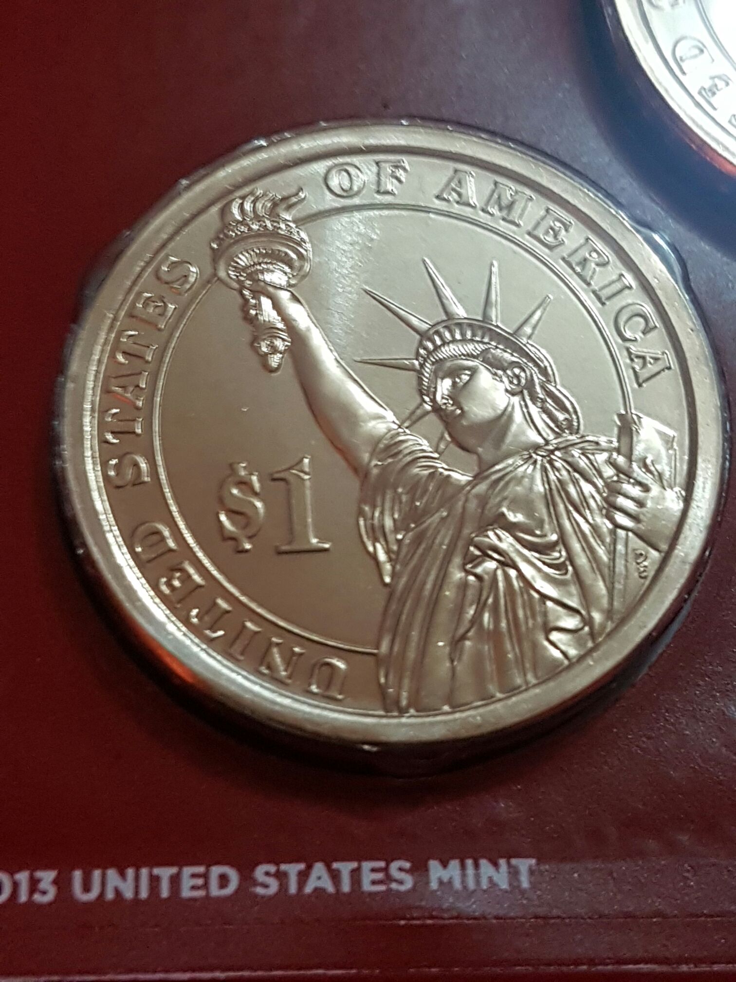 2008 D James Monroe Golden Dollar