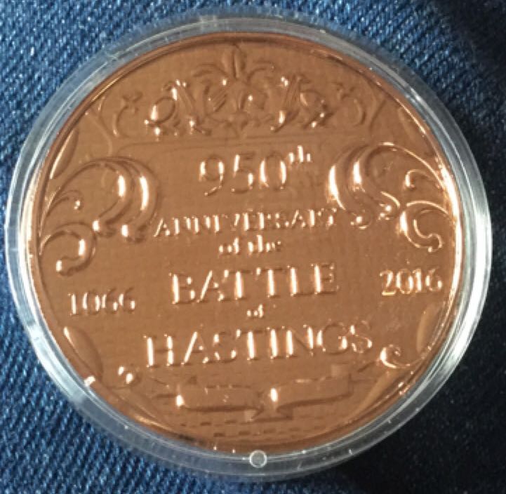 Battle Of Hastings Madellion  coin collectible - Main Image 2