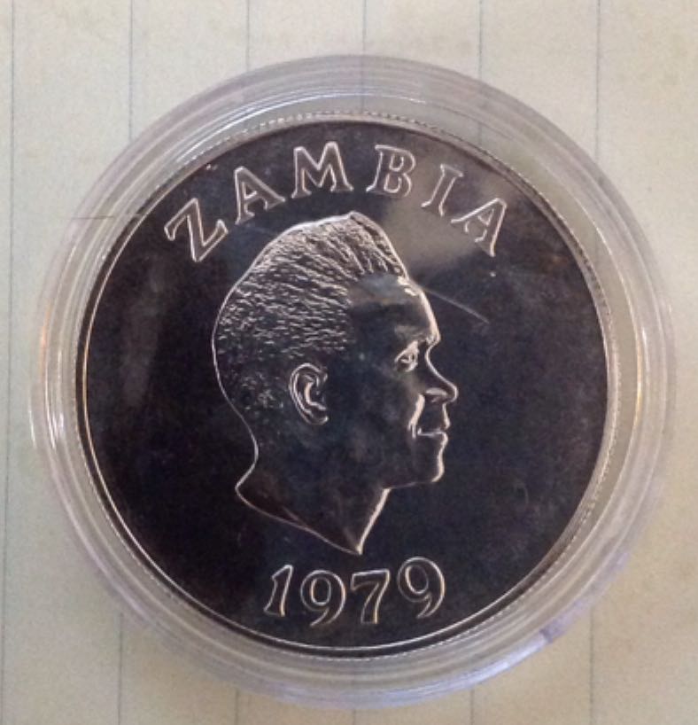 Zambia 5 Kwacha Silver Antelope   coin collectible - Main Image 2