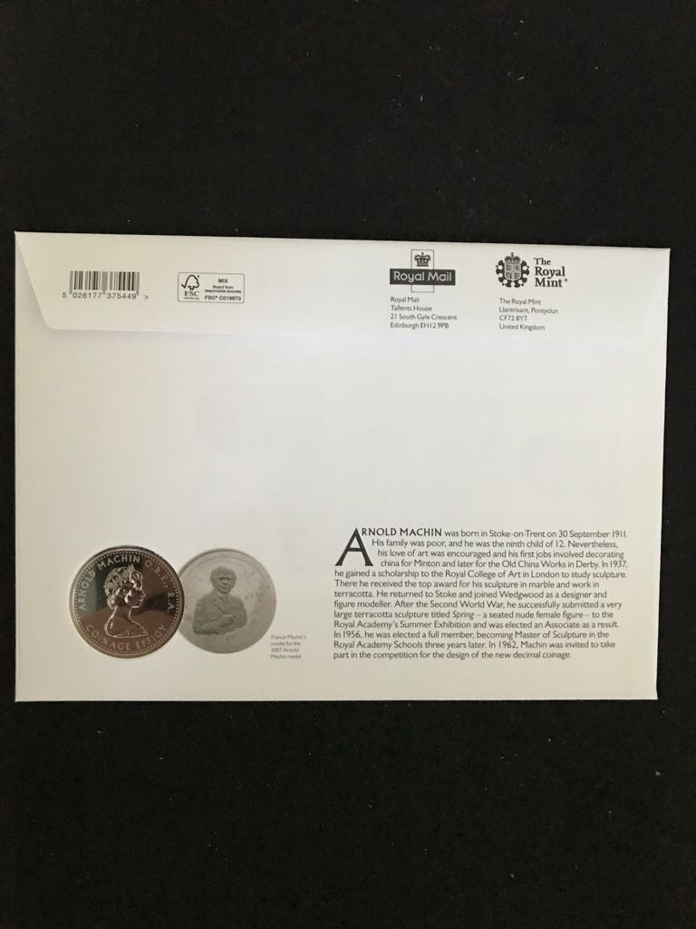 Design Icons By Arnold Machin - 50th Anniversary  coin collectible - Main Image 2