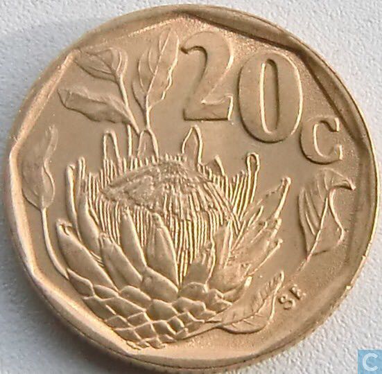 South Africa 20 Cents  coin collectible - Main Image 2