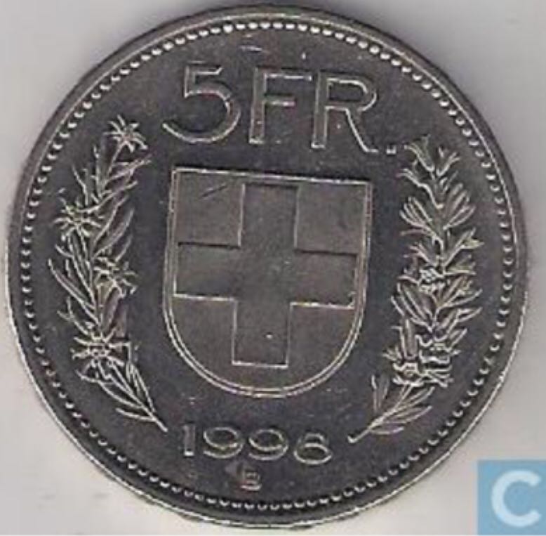 Switzerland 5 Franken  coin collectible - Main Image 2