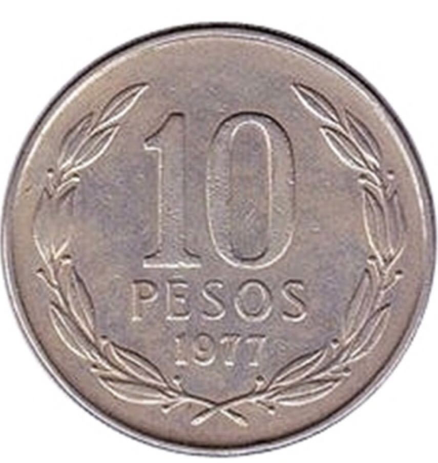 Chile 10 Pesos  coin collectible - Main Image 2