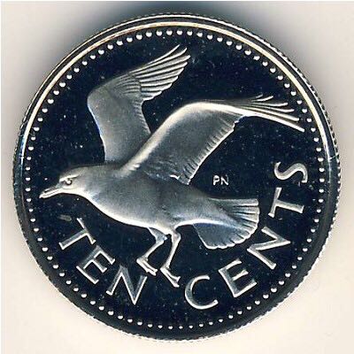 1-Barbados 10 Cents, 1980  coin collectible - Main Image 2