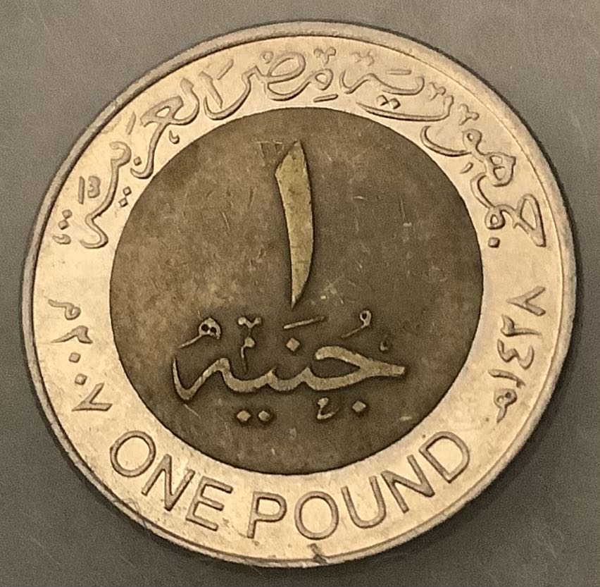 1-Egypt 1 Pound, 2008  coin collectible - Main Image 3
