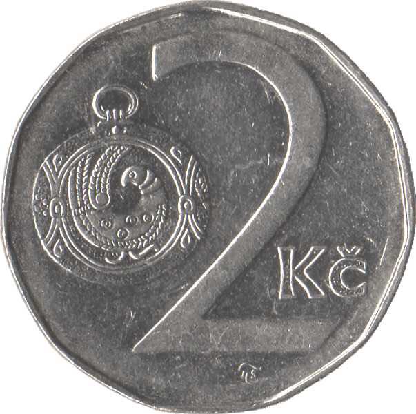 Czech Republic 2 Koruna coin collectible - Main Image 2