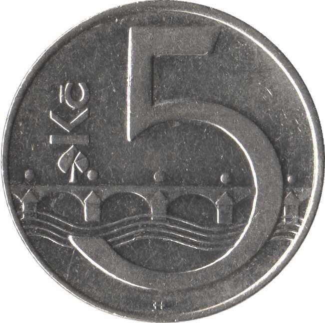 Czech Republic 5 Koruna  coin collectible - Main Image 2