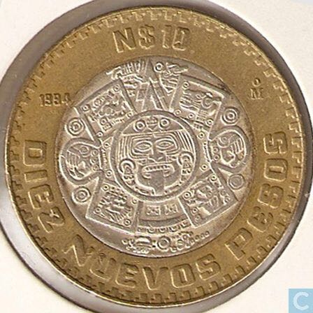 Mexico 10 Nuevos Pesos  coin collectible - Main Image 2