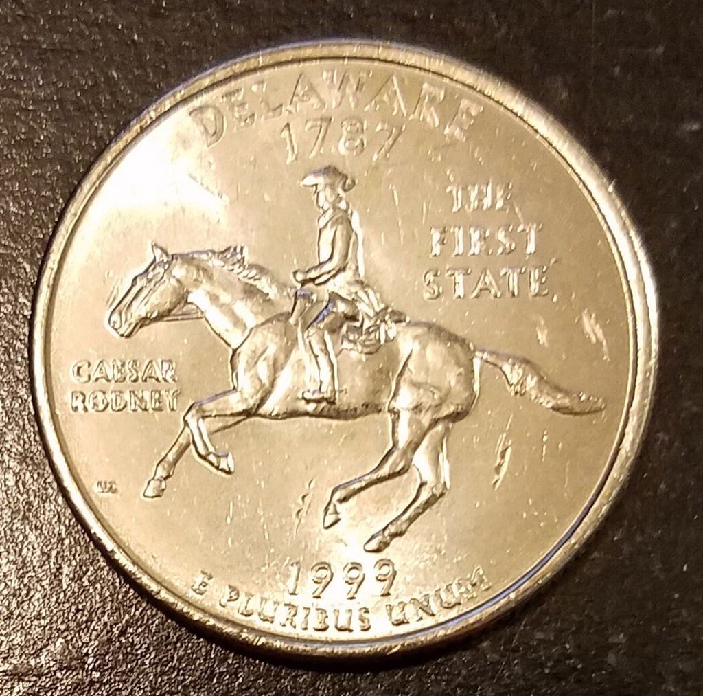 1999 D Delaware Quarter  coin collectible - Main Image 2
