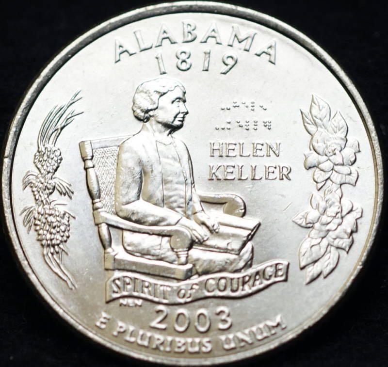 2003 D Enhanced Alabama Quarter  coin collectible - Main Image 2