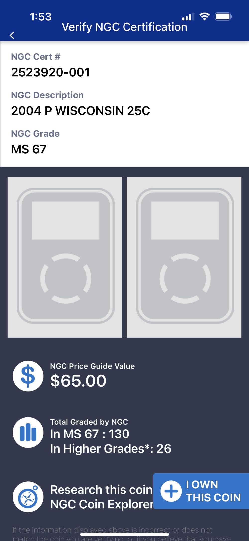 State Quarter Wisconsin 2004-P  coin collectible - Main Image 3