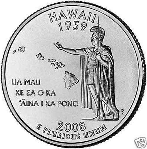 2008 P Hawaii Quarter  coin collectible - Main Image 2