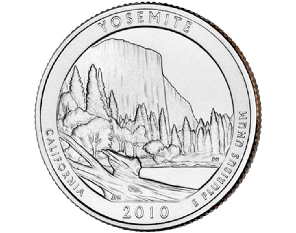 2010 D California Yosemite NP  coin collectible - Main Image 2
