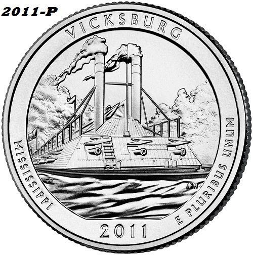 2011 Vicksburg Quarter  coin collectible - Main Image 2