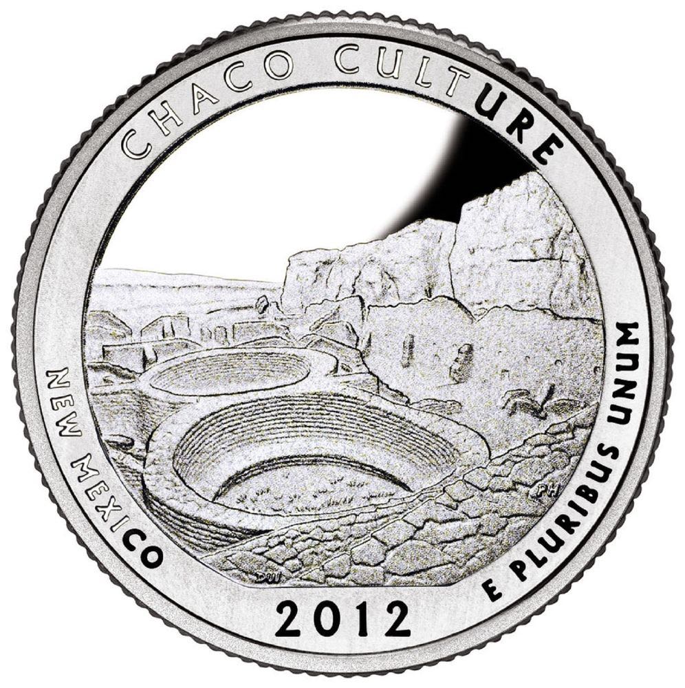 2012 P Chaco Culture Quarter  coin collectible - Main Image 2