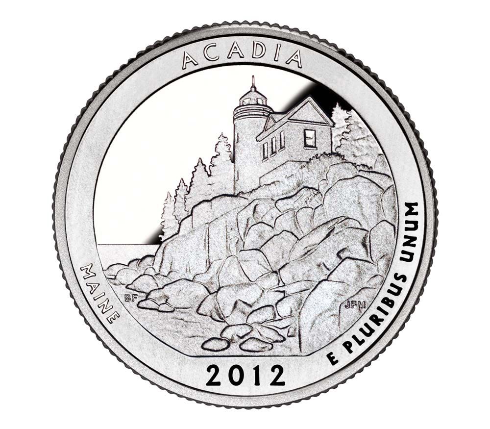 Maine - America The Beautiful 5 Oz Acadia National Park   coin collectible - Main Image 2