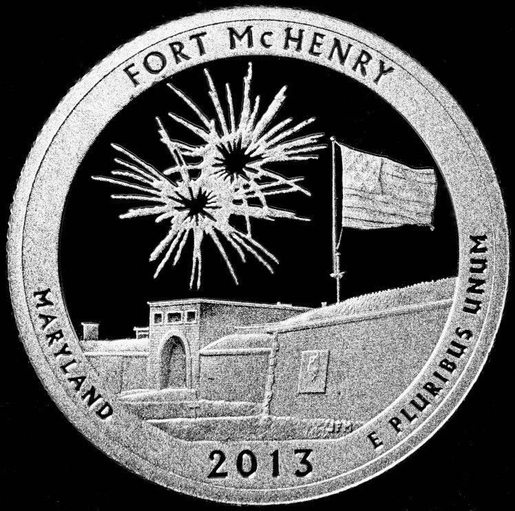 2013 S Fort McHenry Quarter  coin collectible - Main Image 2