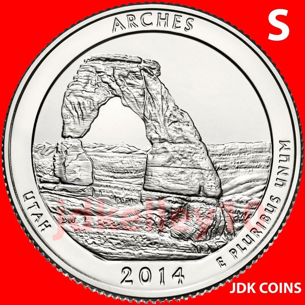 2014 S Arches Quarter  coin collectible - Main Image 2