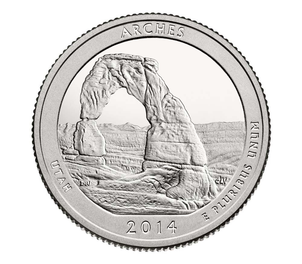 2014 Arches Quarter  coin collectible - Main Image 2