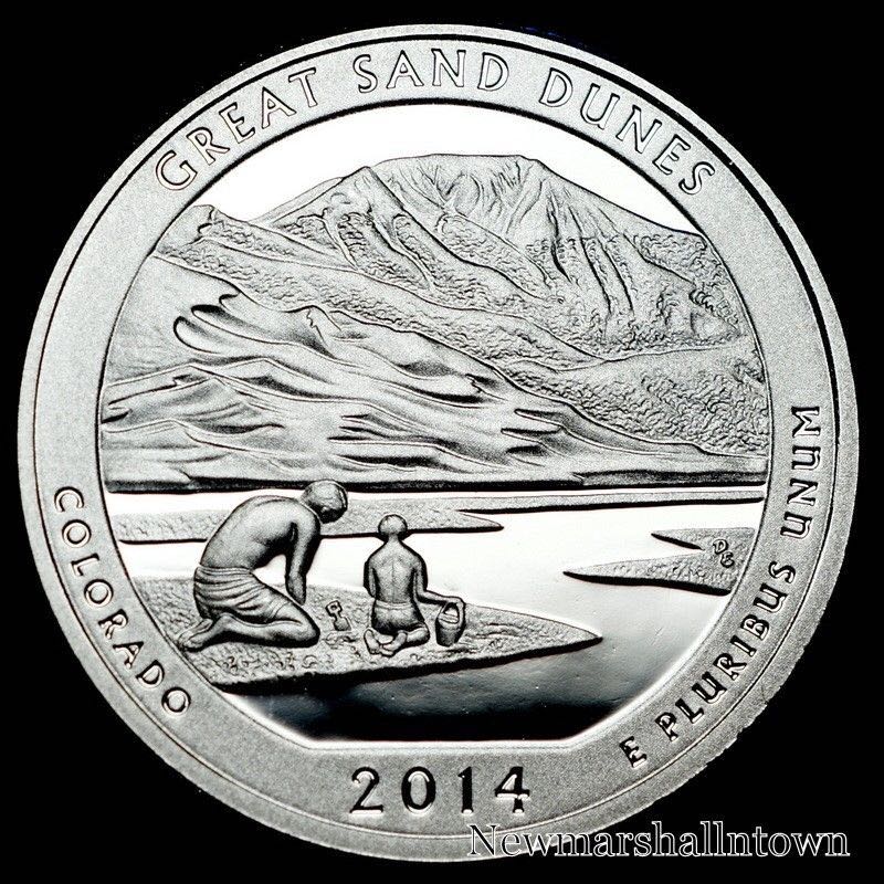 2014 S Great Sand Dunes Quarter  coin collectible - Main Image 2