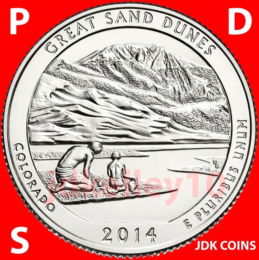 2014 P Colorado Great Sand Dunes NP  coin collectible - Main Image 2