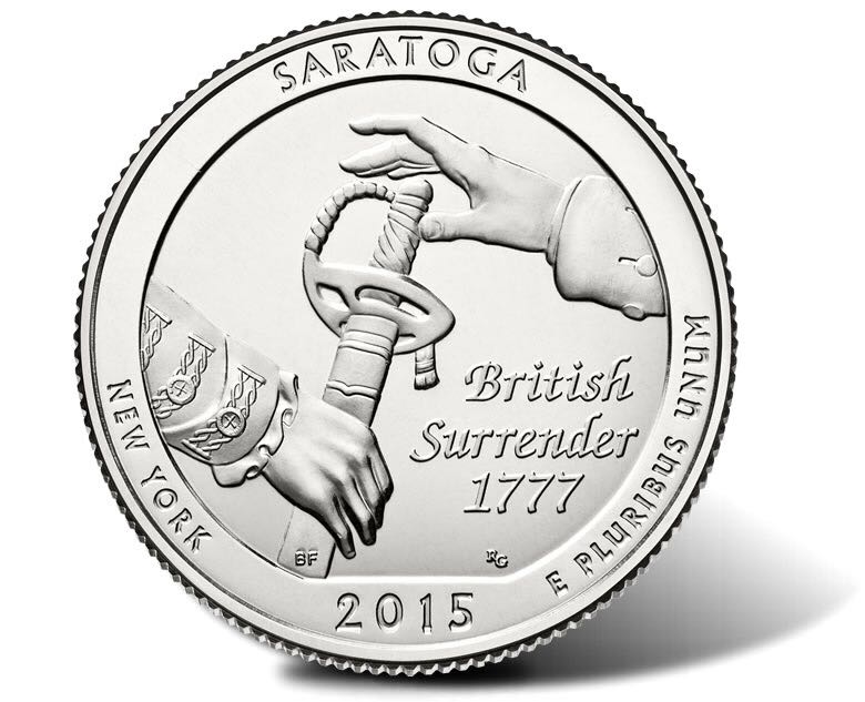 2015 Saratoga Quarter  coin collectible - Main Image 2