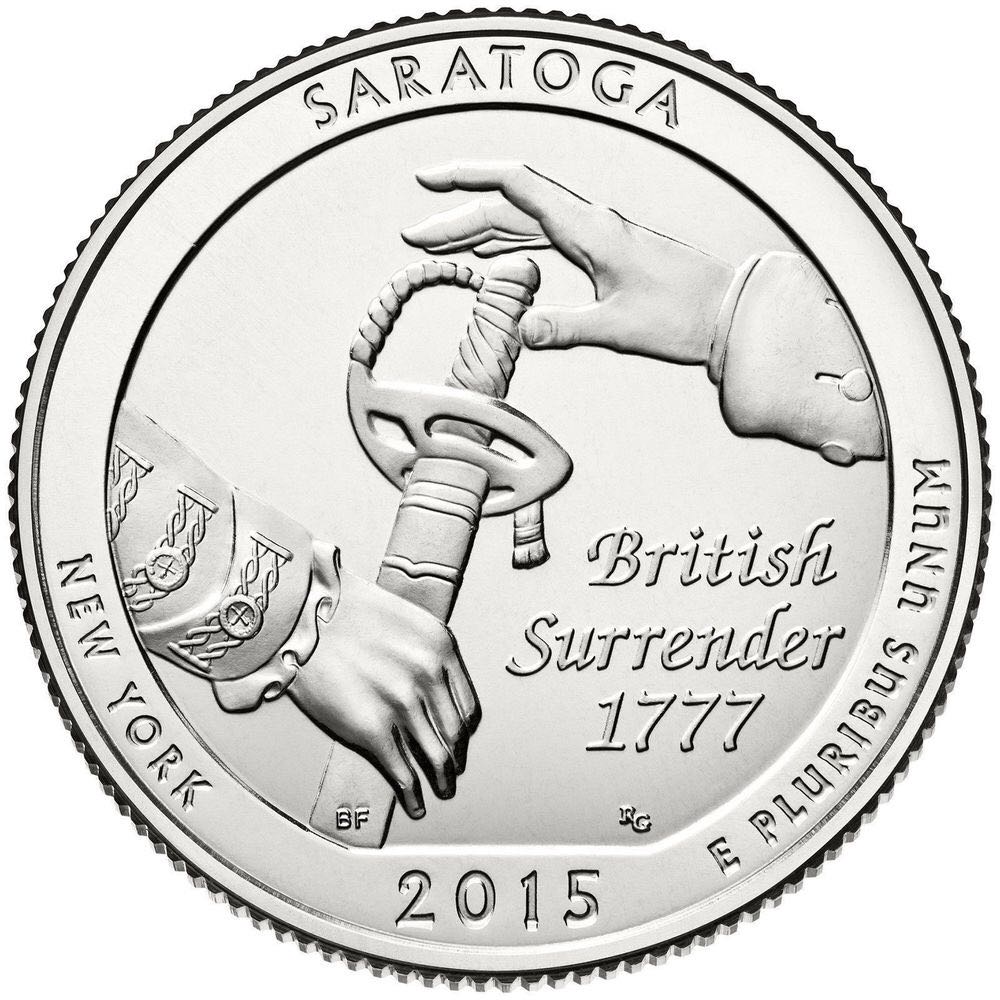 2015 P Saratoga Quarter  coin collectible - Main Image 2