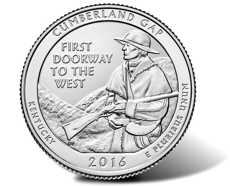 2016 S Cumberland Gap Quarter  coin collectible - Main Image 2