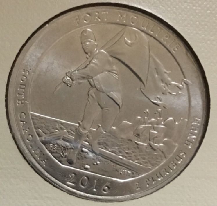 2016 Fort Moultrie Quarter  coin collectible - Main Image 2