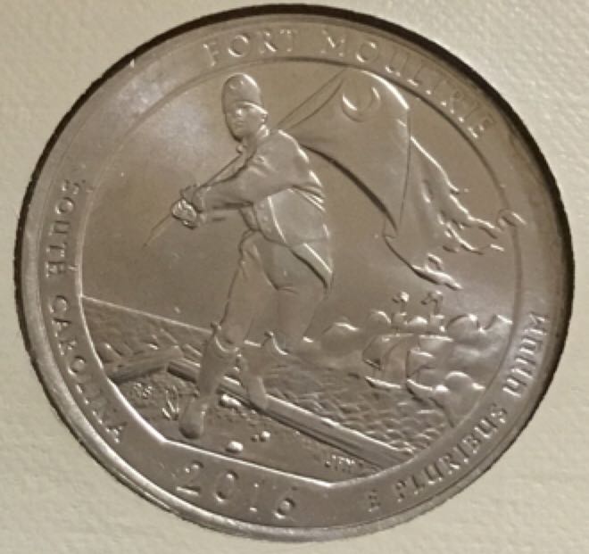 ATB Quarter 2016.P Fort Moultrie  coin collectible - Main Image 2