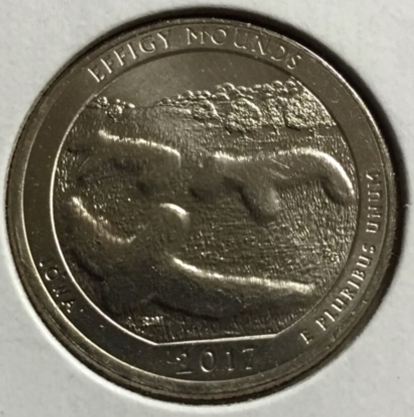 ATB Quarter 2017.P Effigy Mounds  coin collectible - Main Image 2