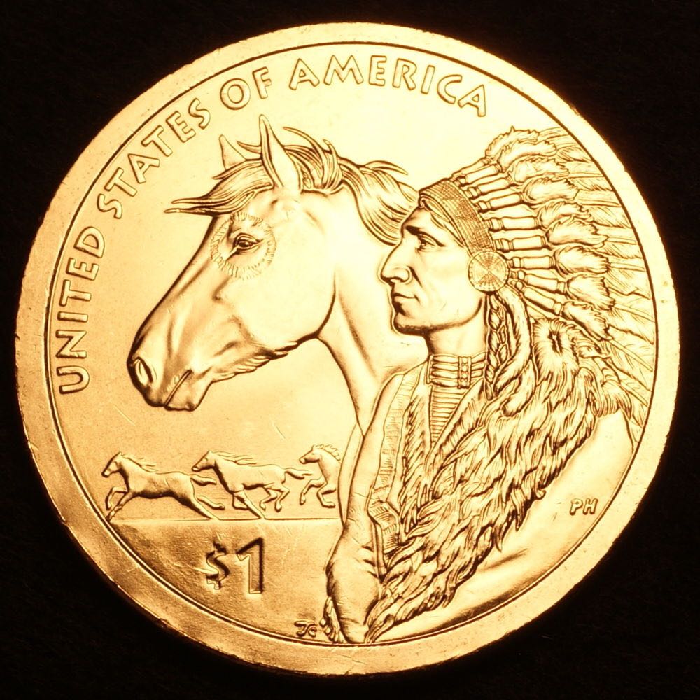 2012 D Native American Dollar  coin collectible - Main Image 2