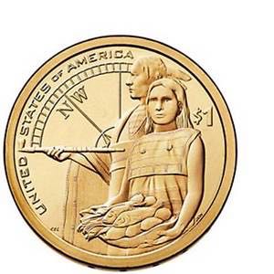 2014 P Native American Dollar  coin collectible - Main Image 2