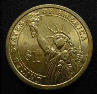 2007 D John Adams Enhanced Golden Dollar  coin collectible - Main Image 2