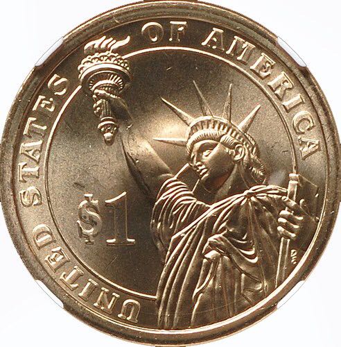 2007 P James Madison Golden Dollar  coin collectible - Main Image 2