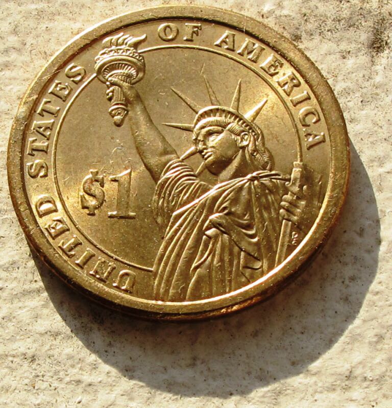 2007 P Thomas Jefferson Golden Dollar  coin collectible - Main Image 2