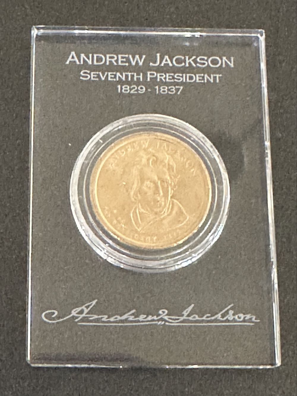 2008 D Andrew Jackson Golden Dollar  coin collectible - Main Image 3