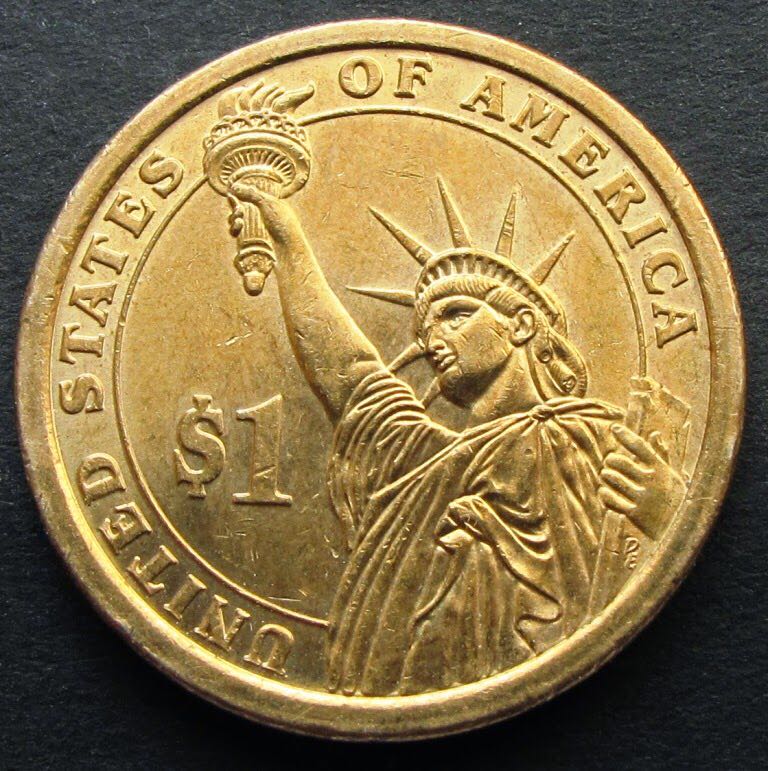 William H. Harrison Golden Dollar  coin collectible - Main Image 2