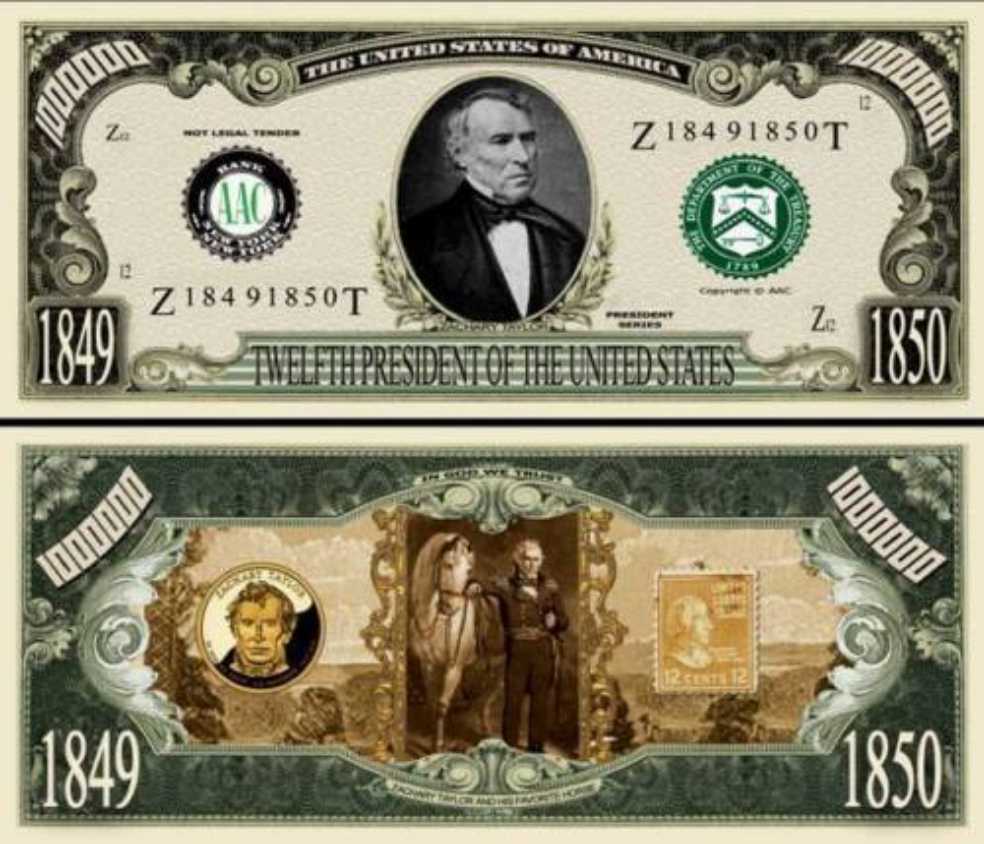 12th President Zachary Taylor  coin collectible - Main Image 4