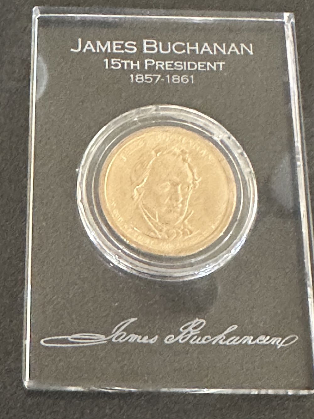 2010 P Franklin Pierce Golden Dollar  coin collectible - Main Image 3