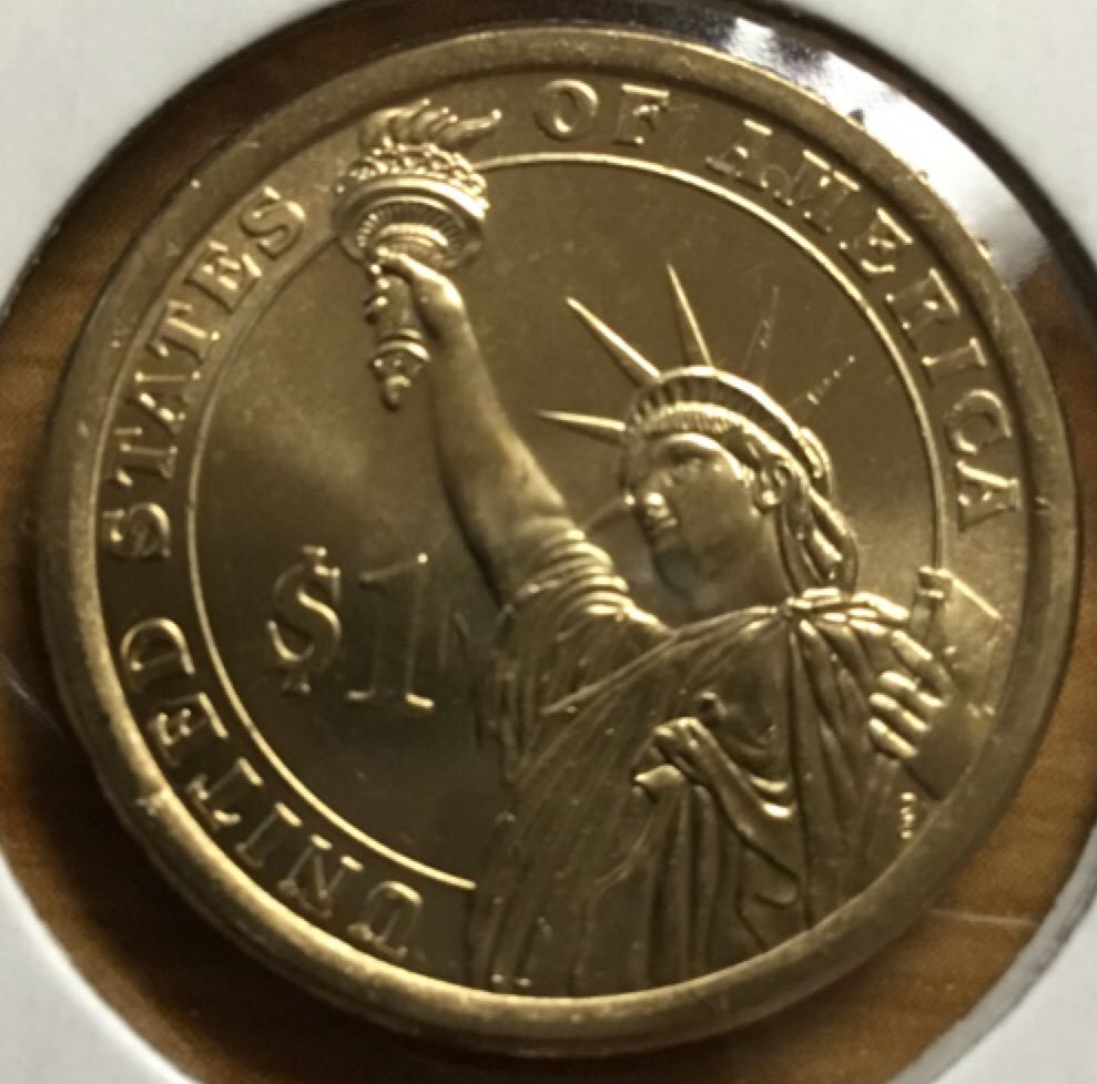 2010 P Abraham Lincoln Golden Dollar  coin collectible - Main Image 2