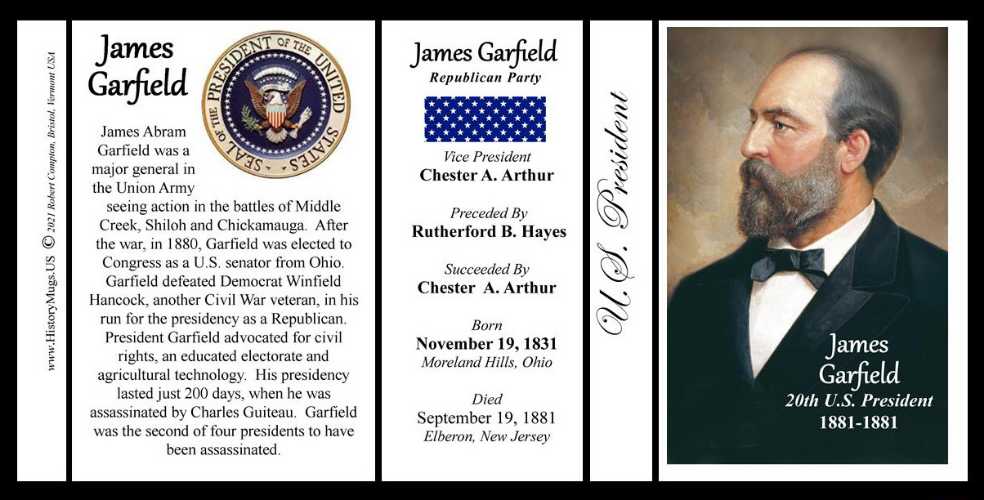 20th President James A Garfield  coin collectible - Main Image 3