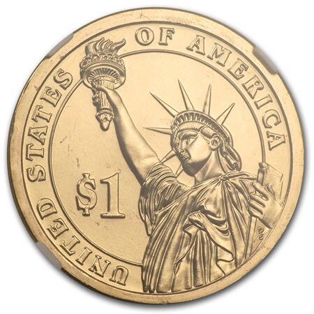 2012 P Chester Arthur Golden Dollar  coin collectible - Main Image 2