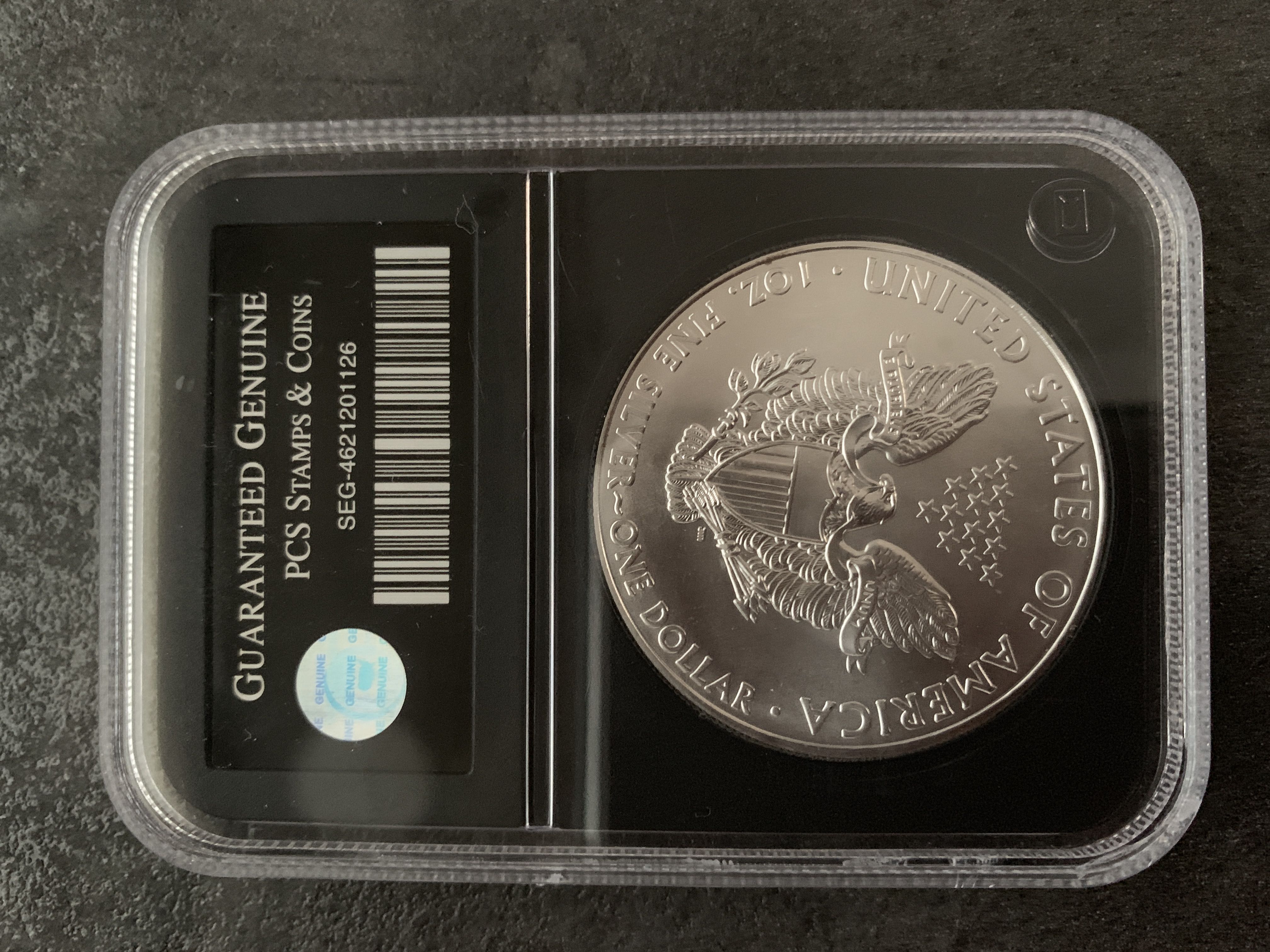 2011 American Silver Eagle Dollar Uncirculated  coin collectible - Main Image 4